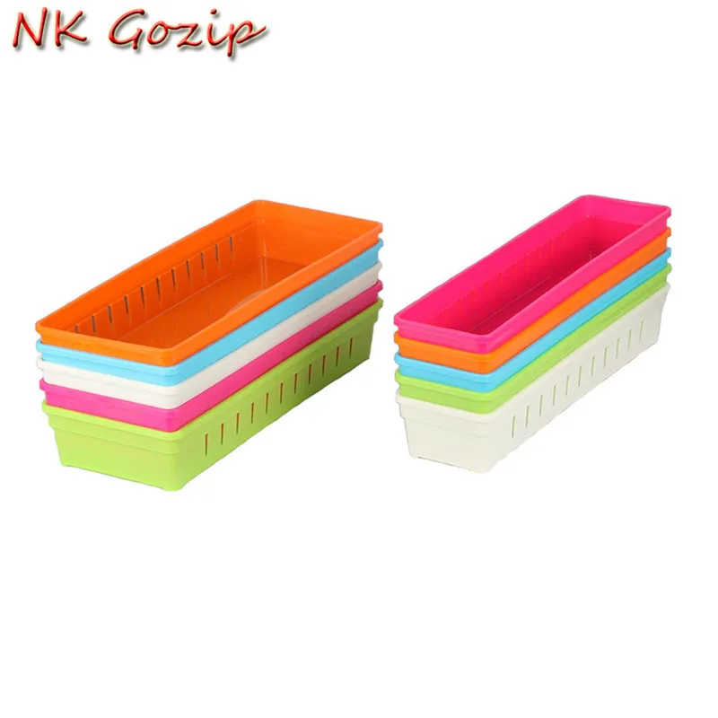1PCS Hot Sale Adjustable 5 Color Plastic Cutlery Stationery Organizer