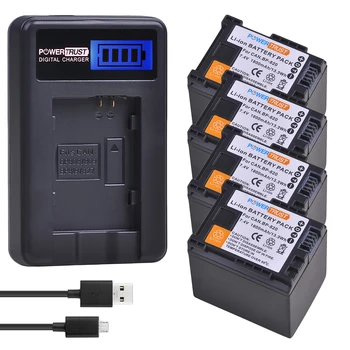 

4Pcs BP-820 BP820 BP 820 Li-ion Battery and USB Charger for Canon VIXIA GX10, HFG20, HF G21, HFG30, HFG40, HFM30, HFM31, HFM32,