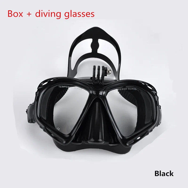 Анти-Туман Маска для дайвинга силиконовая маска трубка профессиональное подводное плавание очки чехол для GoPro Xiaomi Yi камеры аксессуары