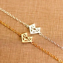 1 шт., настоящая распродажа, модный браслет с омаром, оригами, голова лисы, золотой браслет или животное, Простые Модные ювелирные изделия, подарок подружки невесты для женщин