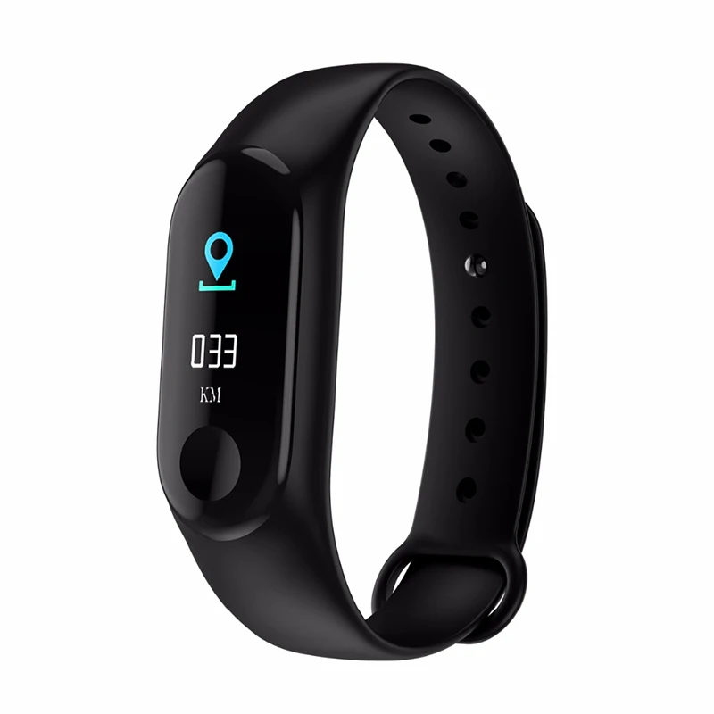 20 шт. Смарт-часы измерение артериального давления Bluetooth M3 смарт-Браслет фитнес-браслет с шагомером спортивный браслет для IOS - Цвет: Black