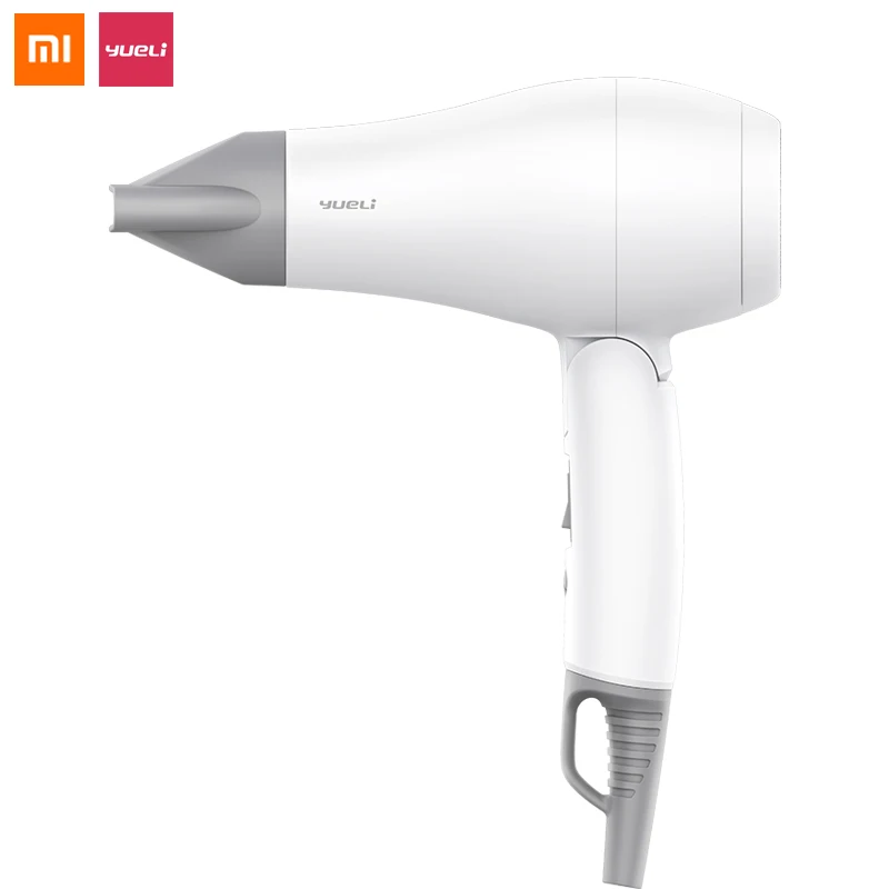 Оригинальная портативная мини-сушилка для волос Xiaomi Yueli 1200 Вт двухскоростная
