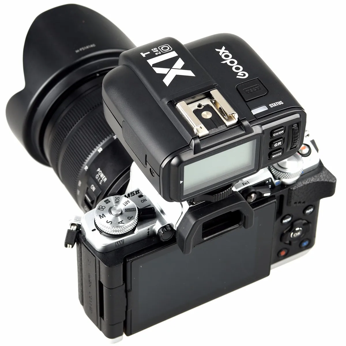 GODOX X1T-O ttl стробоскопический триггер 1/8000 s HSS 32 каналов 2,4G беспроводной ЖК-вспышка триггер передатчик для Olympus Panasonic