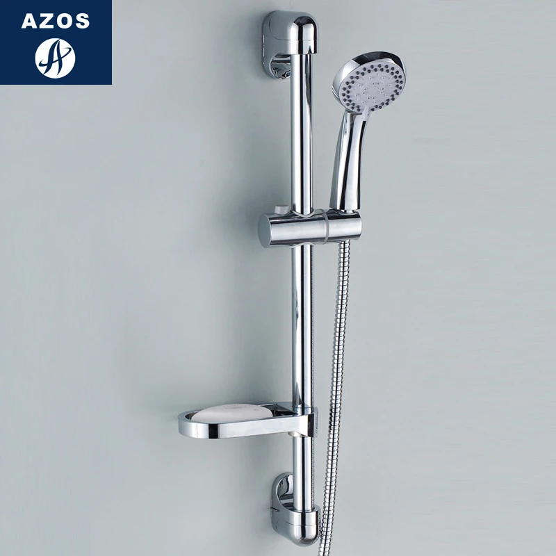 

Azos Shower Rod Abs Plastic Chrome Rise And Fall Three Functions Rotatable Shower Room Shower Laundry Pool Round HSSJ009A