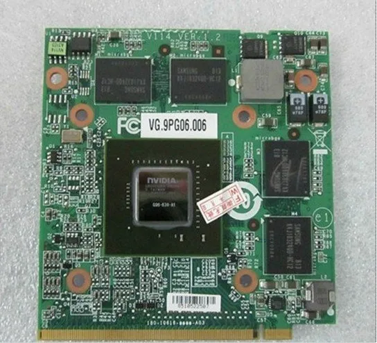 Видеокарта 9600 GeForce nVIDIA 9600M GT vg.9pg06006, G96-630-A1 карта 512 МБ, Видеокарта VGA для acer