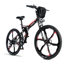 26inch electric bicycle 21 speed mountain bike assisted ebike folding frame li ion battery powerful motor