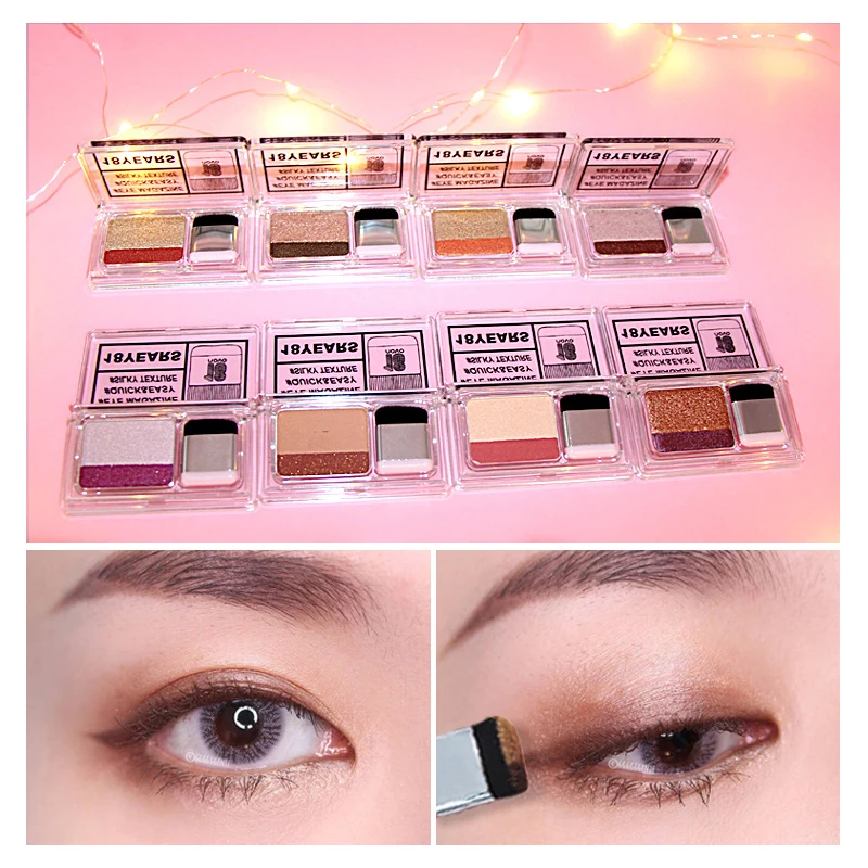 New Makeup Palette Shimmer Eyeshadow Easy To Wear Double -7405