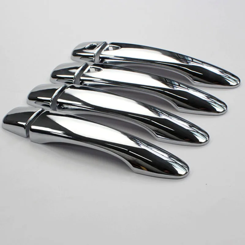 

High quality New Chrome Car Side Door Handle Cover Trim With SMART Keyhole For Nissan Qashqai J11 2015 2016 8pcs