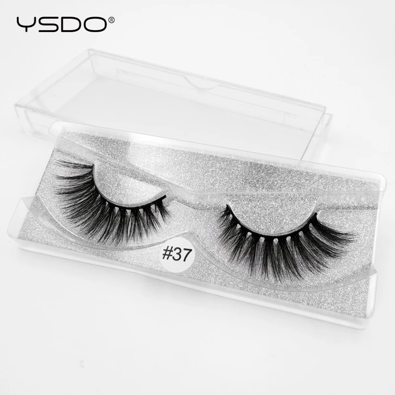 YSDO 1 pair false eyelashes hand made 3d mink lashes natural long volume makeup strip W37S | Красота и здоровье