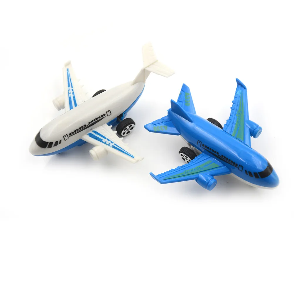 Plastic Air Bus Model Kids Children Pull Back Airliner Passenger Plane Toys XDUK 