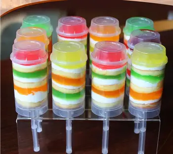 

100pcs Hot Sale Plastic Food Grade Push Up Pop Containers Push Cake Pop Cake Container for Party Decorations