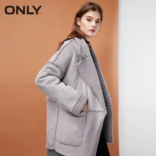 ONLY 2019 Spring Summer New Women's Berber Fleece Loose Fit Medium Length Cotton Coat |118322514