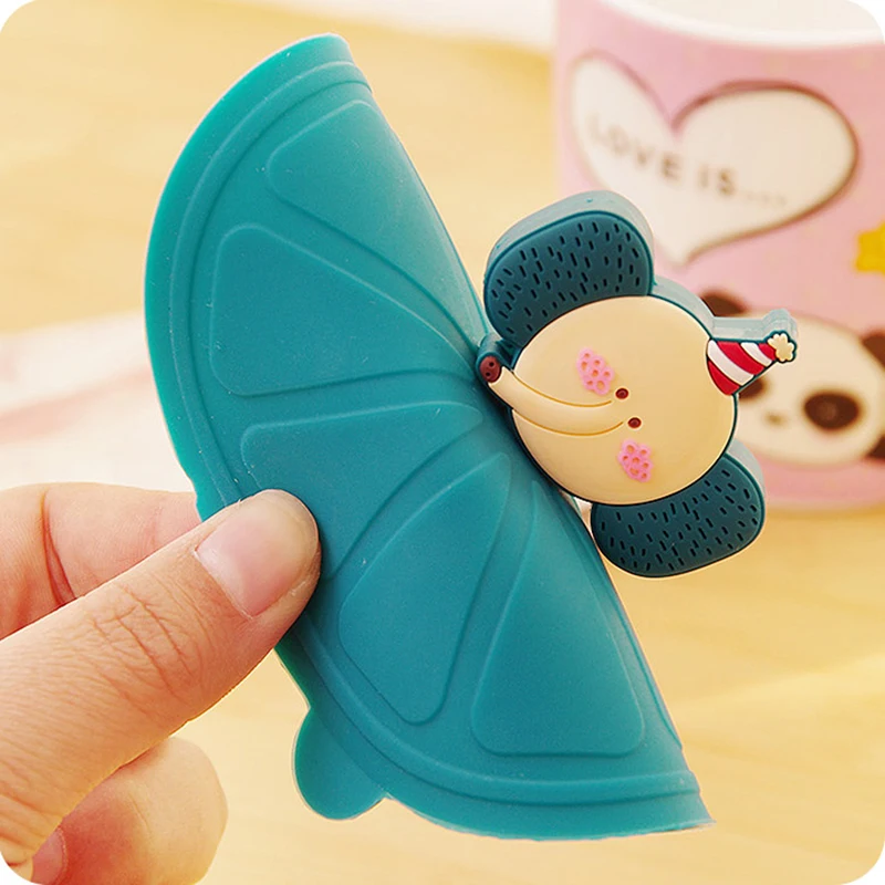 Креативная мультяшная крышка из пищевого силикона термостойкая безопасная для