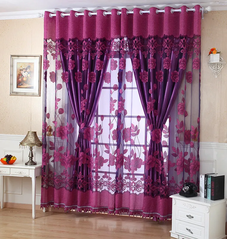 Livraison gratuite ready made rideaux de luxe pour lving chambre chambre rideau violet brown fabrication de.jpg Chambres à coucher de luxe 2015