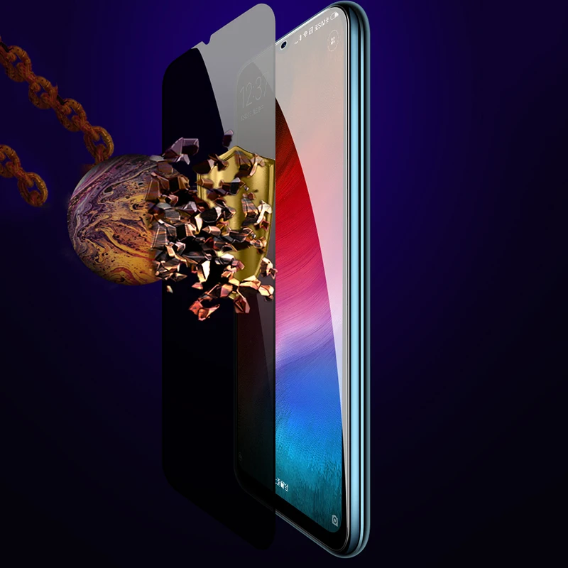 EXUNTON для Xiaomi Redmi Note 7 Pro антишпионское закаленное стекло защиты экрана Note7