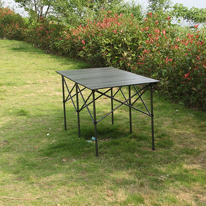  Outdoor Folding Table Chair Camping Aluminium Alloy Picnic Table Waterproof Durable Folding Table D
