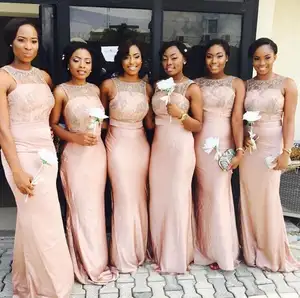 pink maid of honour dresses
