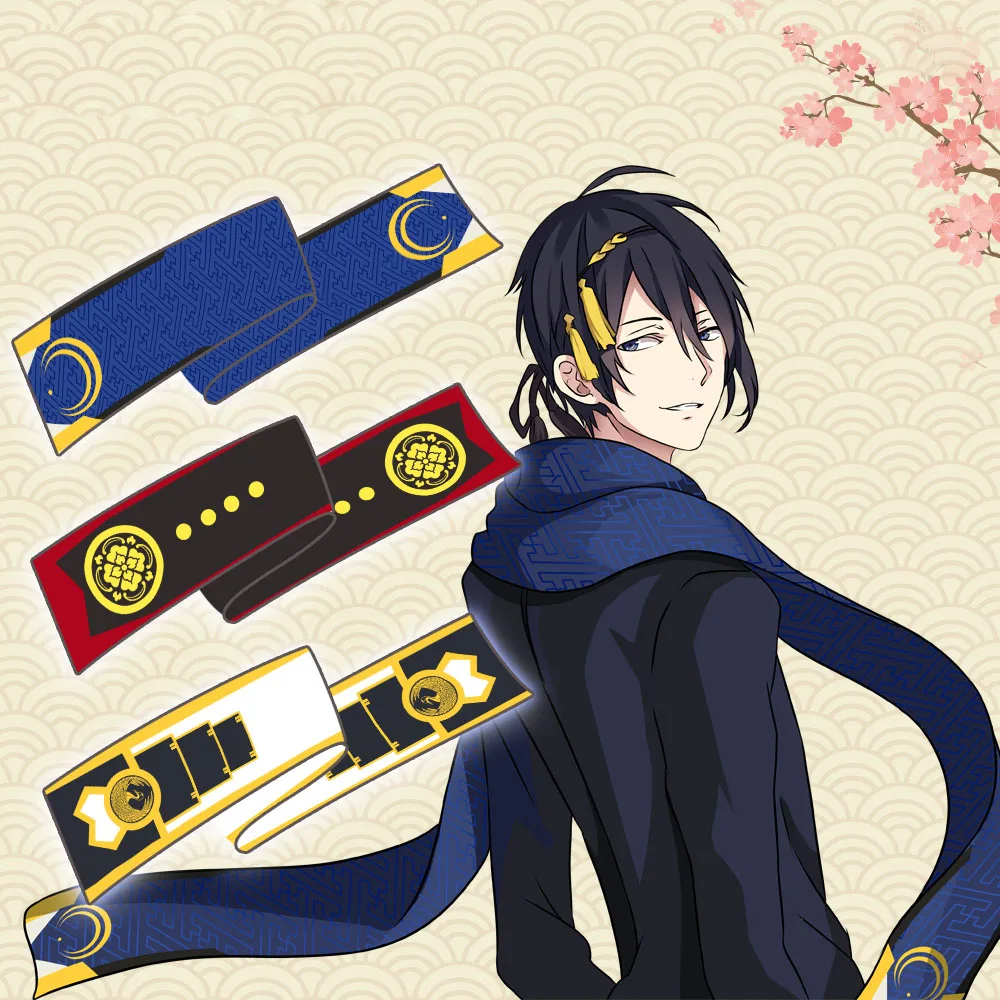 Зимний шарф унисекс аниме Touken Ranbu Online Mikazuki Munechika Kashuu Kiyomitsu Косплей шейный платок