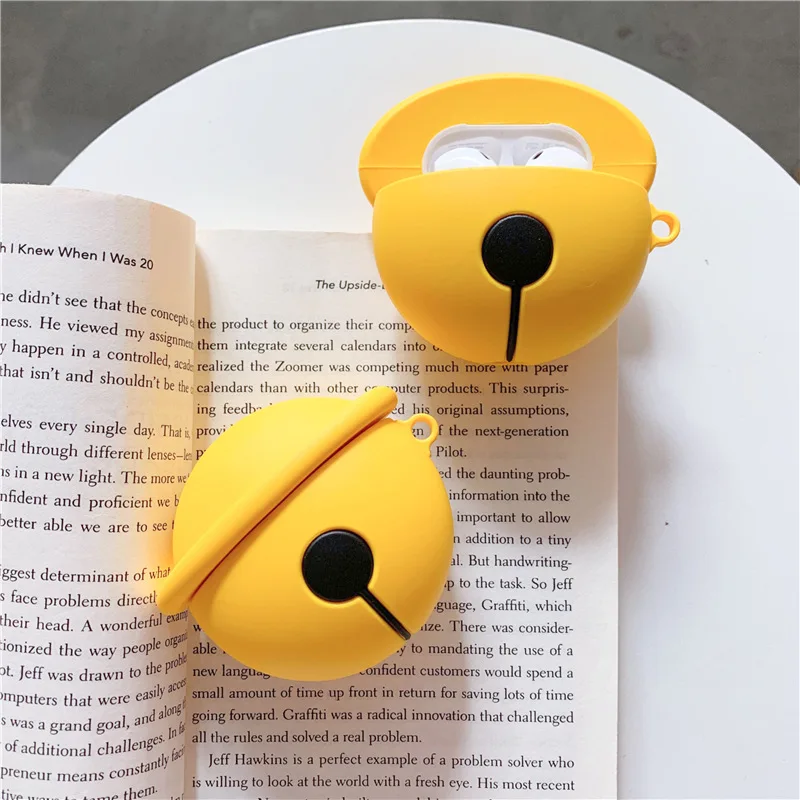 

Bluetooth Earphone 3D Case for Airpods Protective Cover for Airpods 2 Accessories Stereoscopic Design Cute Doraemon Bell Design