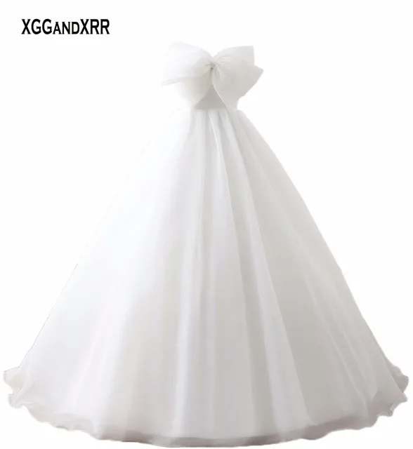white dress with big bow