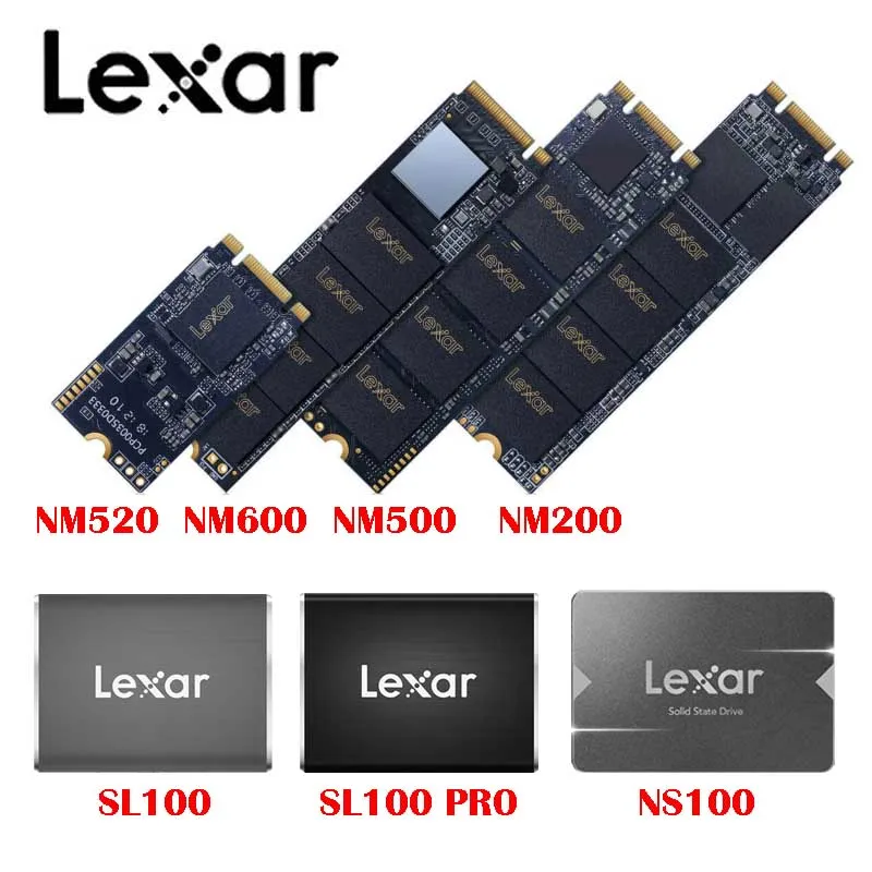Lexar Solid State Drive NM500 NM520 NM600 NS100 SL100 Pro Internal External Storage SSD 128G 256G 512G 240G 480G 500GB 1TB SSD