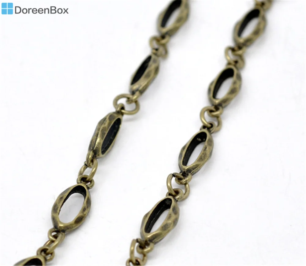 Doreen مربع جميل البرونزية لهجة بيضاوية ومستديرة خيارات فتح سلسلة قلادة 1 متر (B10329) Doreen مربع جميل البرونزية لهجة بيضاوية ومستديرة خيارات فتح سلسلة قلادة 1 متر (B10329)