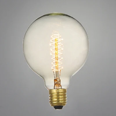 Американский Винтаж лампы накаливания эдиссона вольфрамовый провод источник света подвесные светильники 110 В 220 в E27 латунный держатель для лампы накаливания - Цвет: G125 Wire Wrap