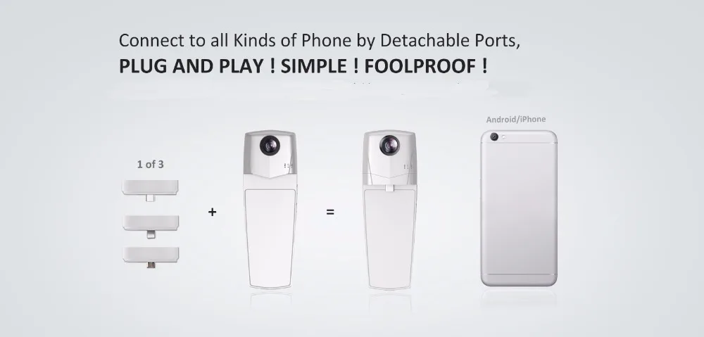 3D VR Panoramic 360 Sport Camera Portable VR Camera for all Android Smartphone series (14)