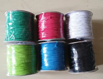 

100meters/COLOR wide:1.0mm Wax rope DIY Bracelet String Strap Cords Bead rope