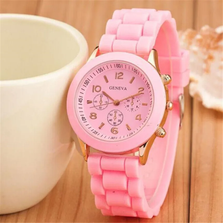

Women Watch Silicone Rubber Jelly Gel Quartz Analog Sport Wrist Watch Luxury Valentine Gift Wristwatches Relogio Ladies Saat #E