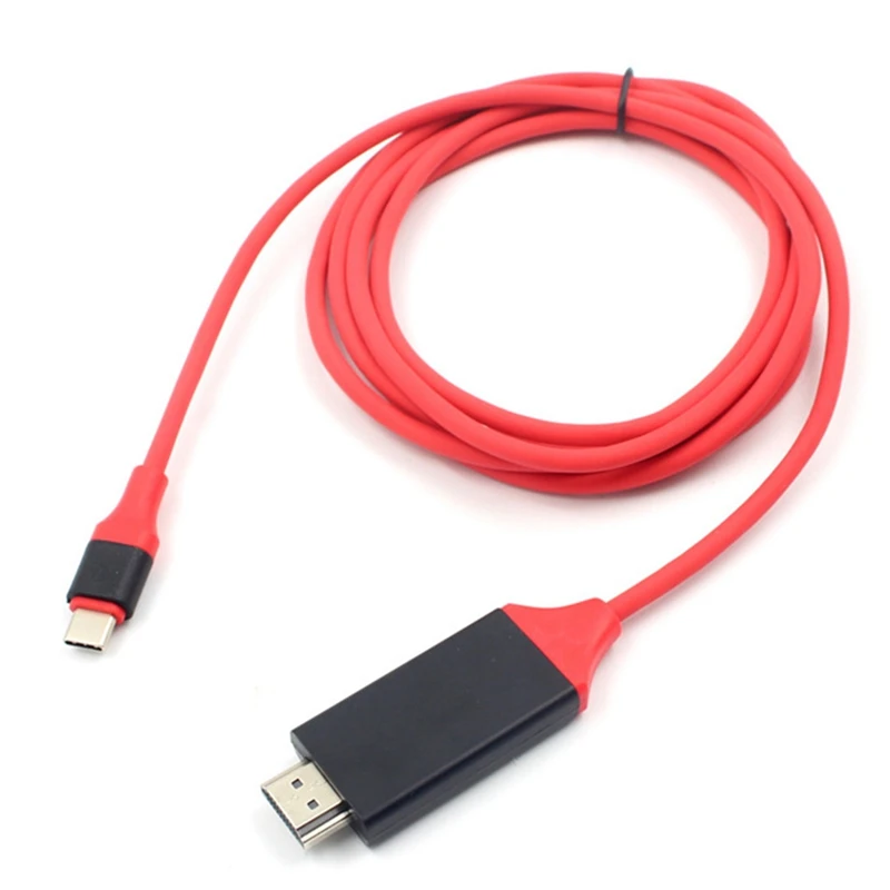 2 м USB-C Тип C USB 3,1 к HDMI 4 k, 2 k HD кабель для Macbook Galaxy S8& XPS13 ноутбук