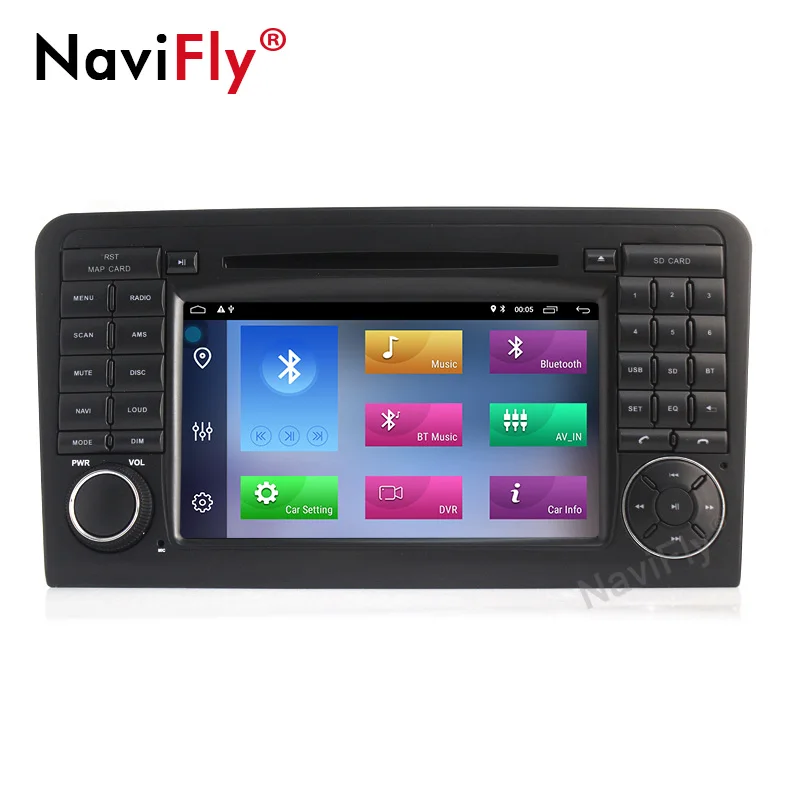 Flash Deal NaviFly ANDROID9.1 4core CAR DVD player For Mercedes Benz GL ML CLASS W164 ML350 ML500 X164 GL320 GPS stereo radio 1