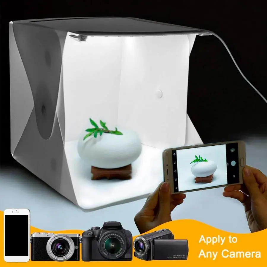 Складная мини-студия Diffuse soфт Box светодиодный светильник коробка белый фон для фотосъемки с изображением палатки Kitw с 6 Цвет Фоны