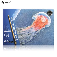 Превосходный А4 А5 300 ГСМ Эскиз Книга художника коврик для акварели 12 листов Акварельная бумага книга-блокнот для дизайнерской книги рисования