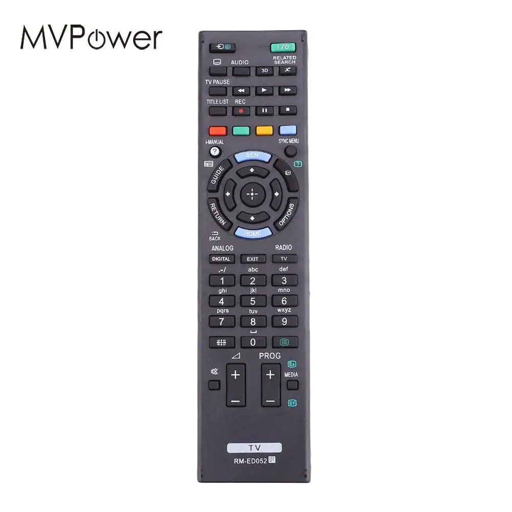 

MVpower 433kHz AKB73756567 Remote Control RC Buttons Replacement For Sony RM-ED052 RMED052 TV