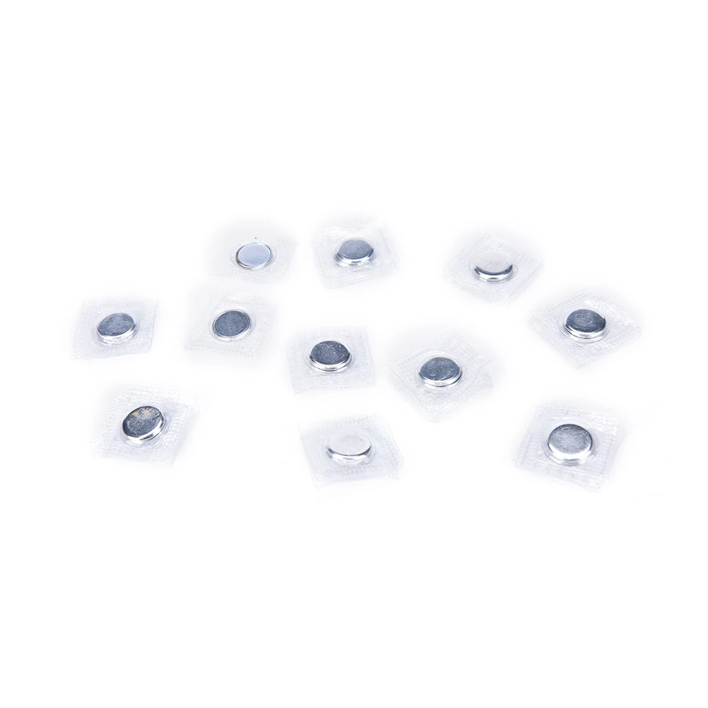 

New 10pair PVC Invisible Hidden Sew in Magnetic Button Snap Magnet Fastener Handbag Cloth Bag Clasp 12x2mm