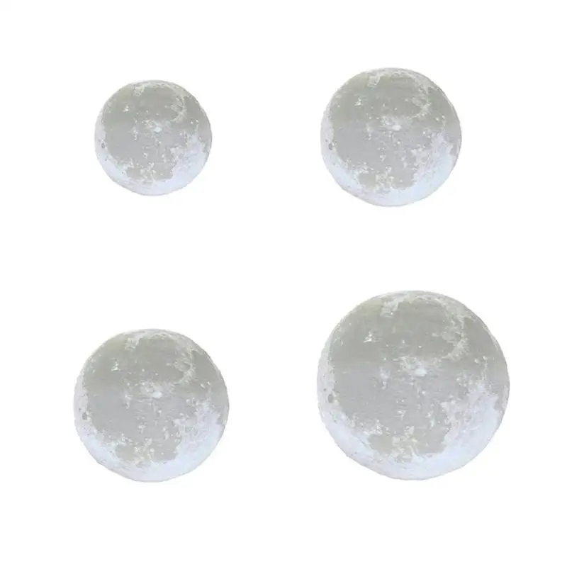

3D Print LED Moon Lamp USB Rechargeable 2-Color Touch Switch Night Light