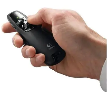 

2.4 GHz wireles Logitech R400 USB Wireless RF Remote Powerpoint control IR PPT Presenter presentation wholesale LAZER teaching