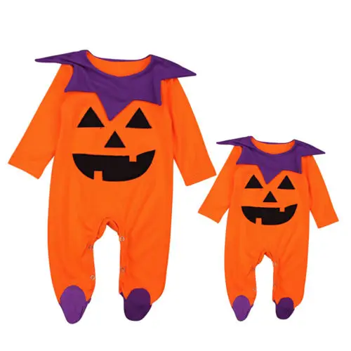 Toddler Baby Boy Girl Halloween Costume Kid Top Long Sleeve Cute Romper Pumpkin Outfit Clothes Toddler Baby Boy Girl Halloween Costume Kid Top Long Sleeve Cute Romper Pumpkin Outfit Clothes