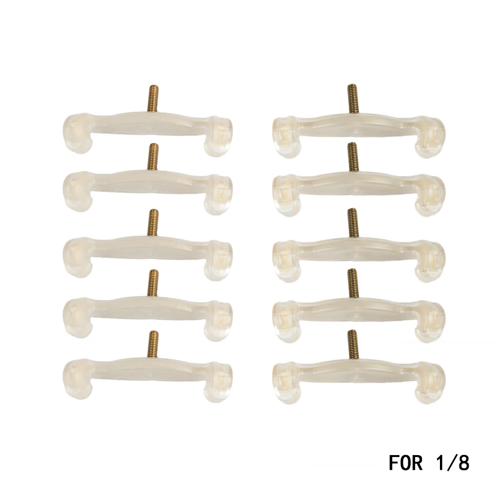 10PCS Violin Shoulder Rest Legs Feet White Replacements 1/8 Part & Accessories High Quality |