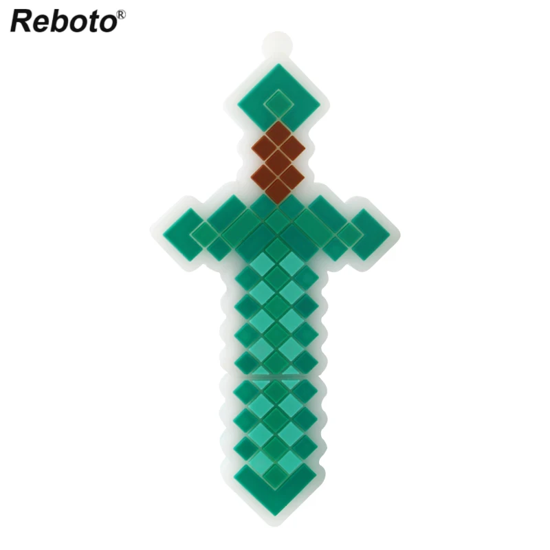 

Reboto USB 2.0 Flash Drive Green Sword Cartoon Pendrive 8GB 16GB 32GB 64GB Cross Model Pen Drive U Disk Memeory Stick
