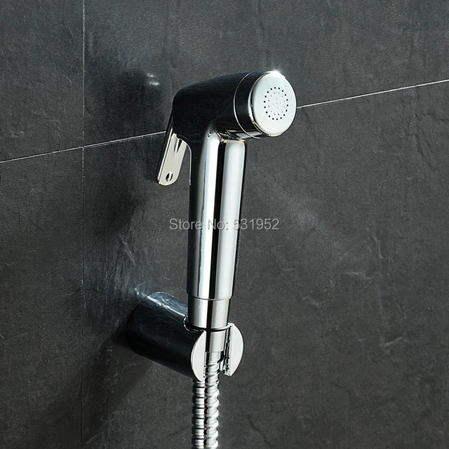 Chrome Bidet Shattaf Douche Spray Tap Toilette Hygiénique Musulman