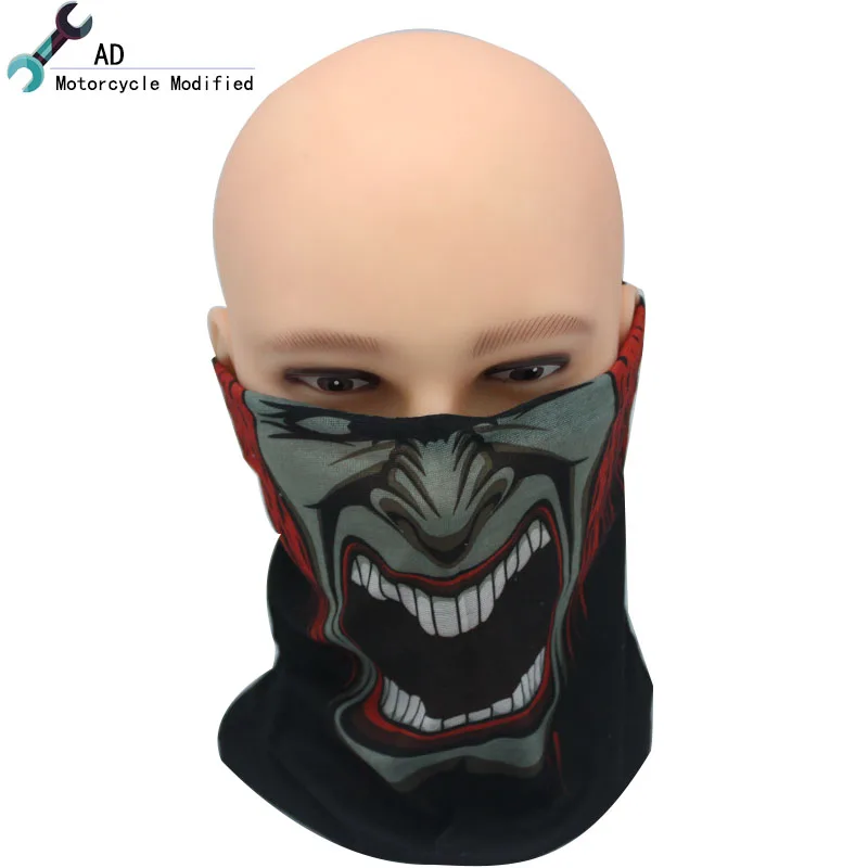 Skull face mask Maske Motorcycle Neck Leather Face Mask Motorbike