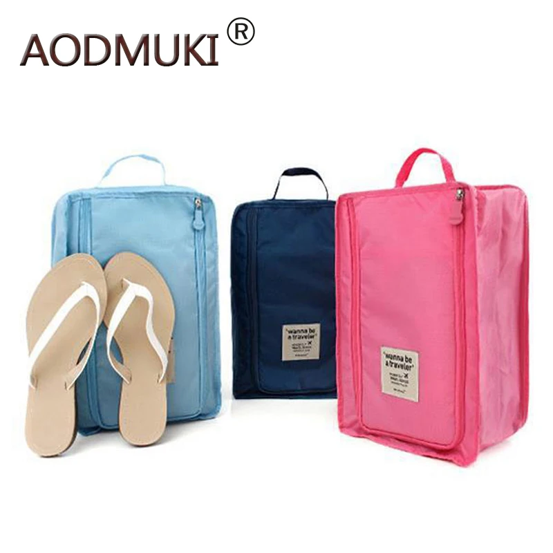 

colorful Travel Storage Box Nylon 6 Colors Portable Organizer Bags Shoe Sorting Pouch