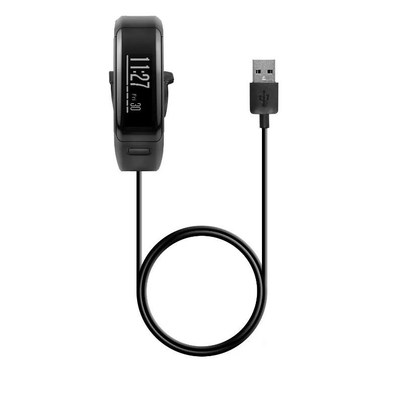 USB кабель зарядного устройства для Garmin vivosmart HR быстрая зарядная док-станция 1 м Шнур данных для Garmin VIVOSMART HR+ Approach X40 часы