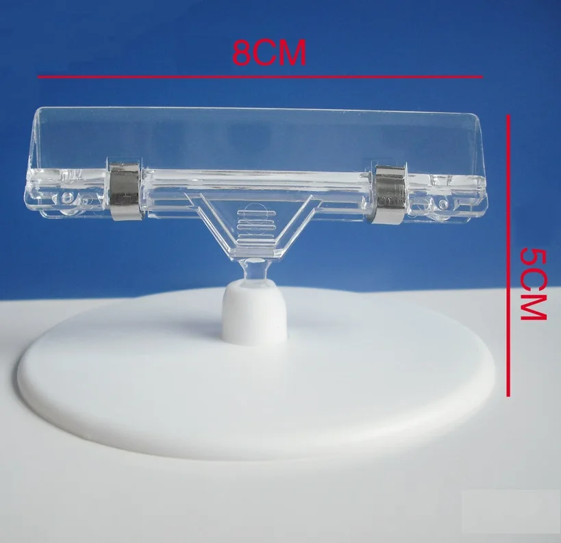 20Pcs POP Adjustable Merchandise Sign Display Big Short Clip Holder Stand price advertising tag