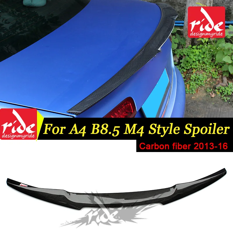 

For Audi A4 A4a A4Q A4A High-quality Rear Spoiler Tail B8.5 New M4-Style Coupe Carbon Fiber Rear Spoiler Rear Trunk Wing 2013-16