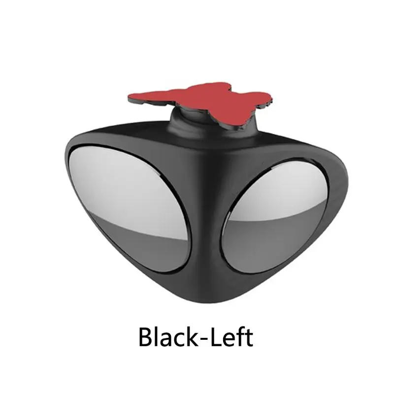 Новинка, 1 шт., Автомобильное зеркало заднего вида, вращающееся на 360 градусов, регулируемый выпуклый широкоугольный зеркало для слепых зон, левый/правый INY - Цвет: Black Left