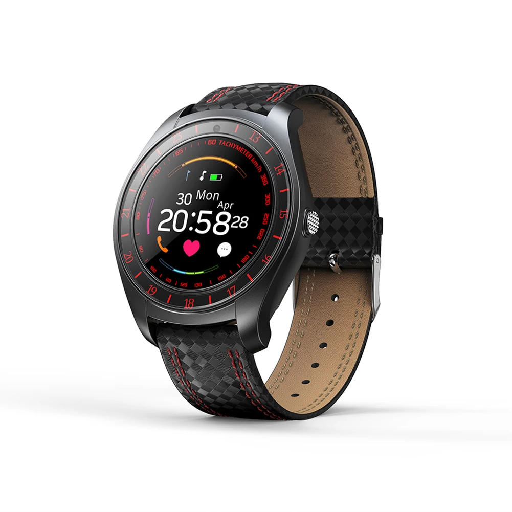 

V10 Smart Watch Men with Camera Bluetooth Smartwatch Pedometer Heart Rate Monitor Sim Card Wristwatch for Android Phone