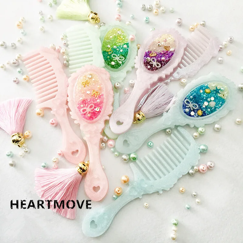 

HEARTMOVE DIY Clear Silicone for comb Mould mirror Mold For Epoxy Resin with Real Flower Handmade Jewelry Tools 9477